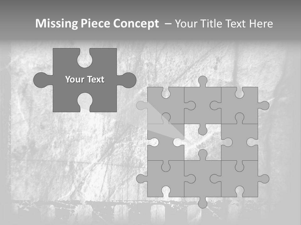 Monochrome Grunge Picture PowerPoint Template