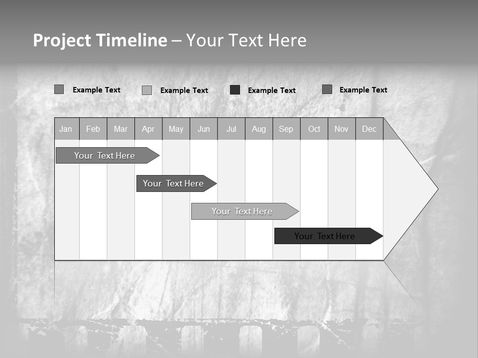 Monochrome Grunge Picture PowerPoint Template