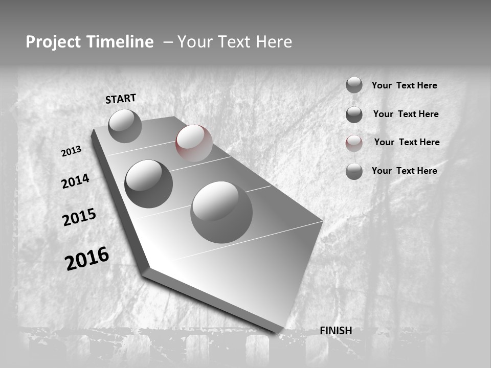 Monochrome Grunge Picture PowerPoint Template
