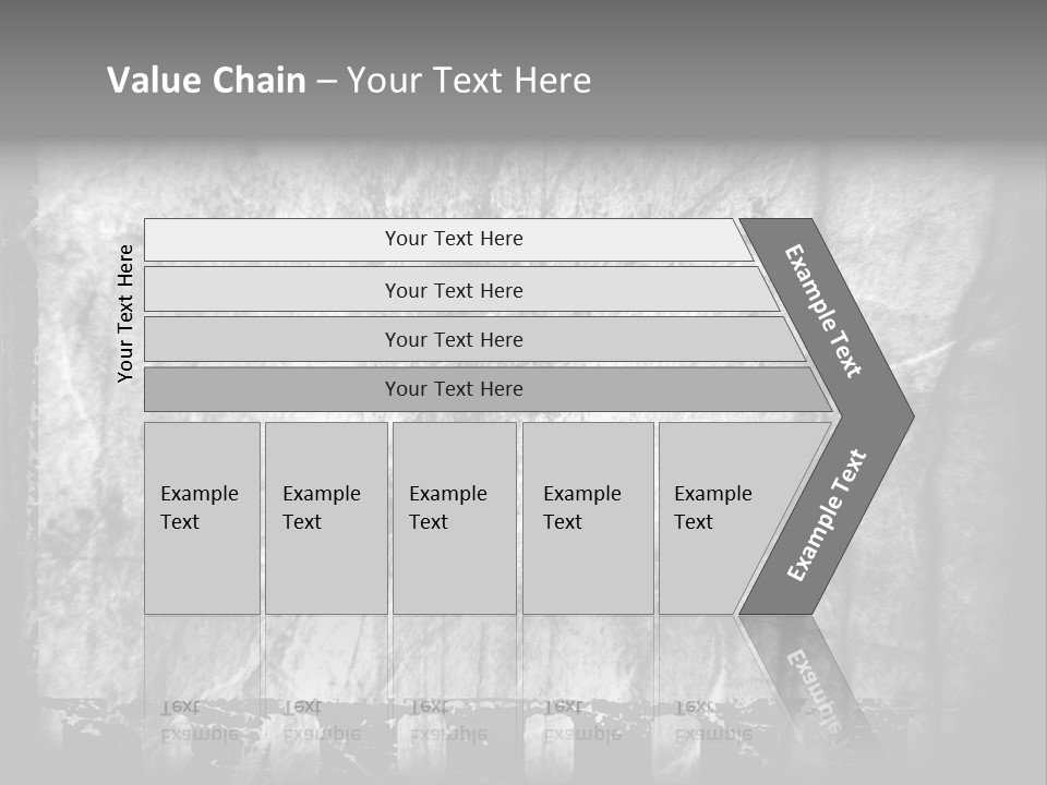 Monochrome Grunge Picture PowerPoint Template