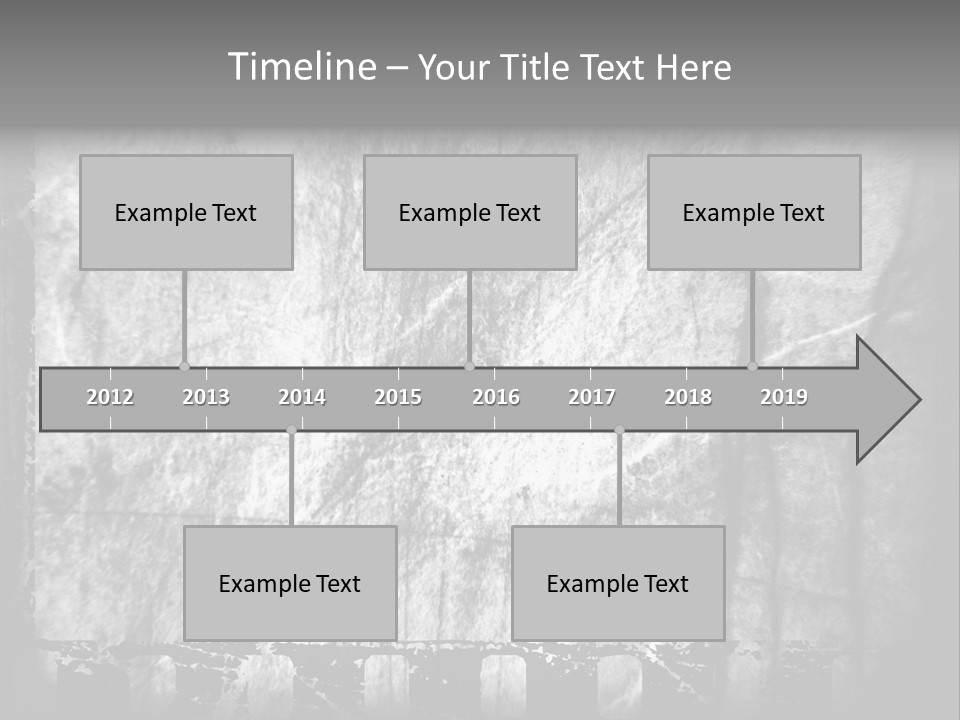 Monochrome Grunge Picture PowerPoint Template