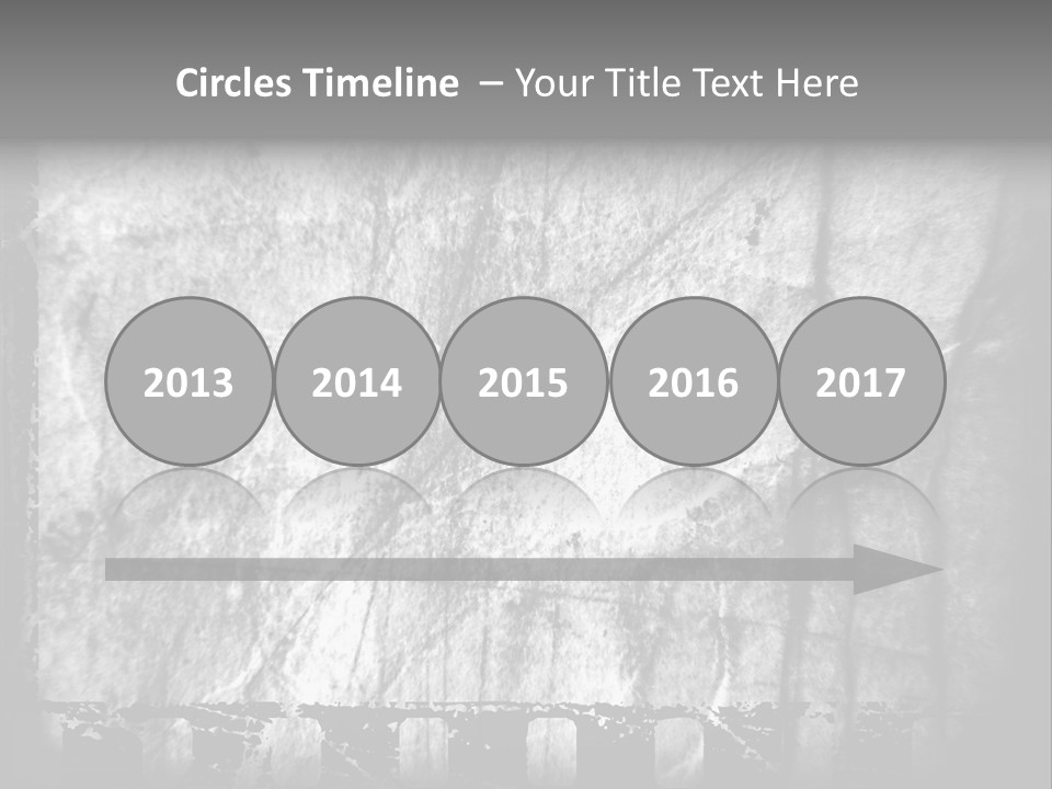 Monochrome Grunge Picture PowerPoint Template