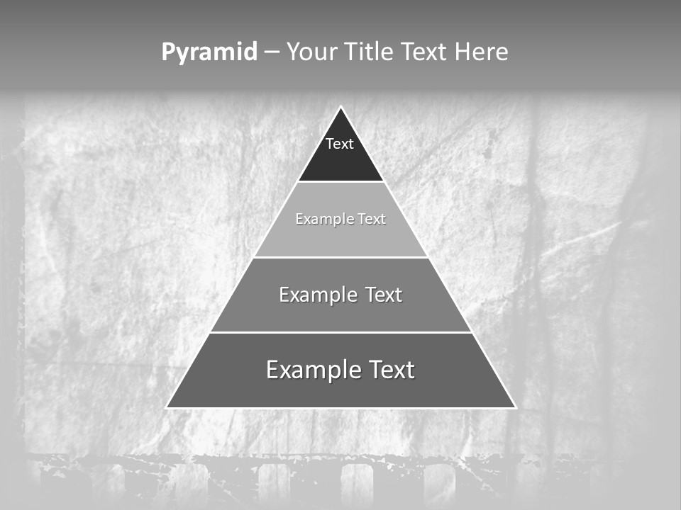 Monochrome Grunge Picture PowerPoint Template