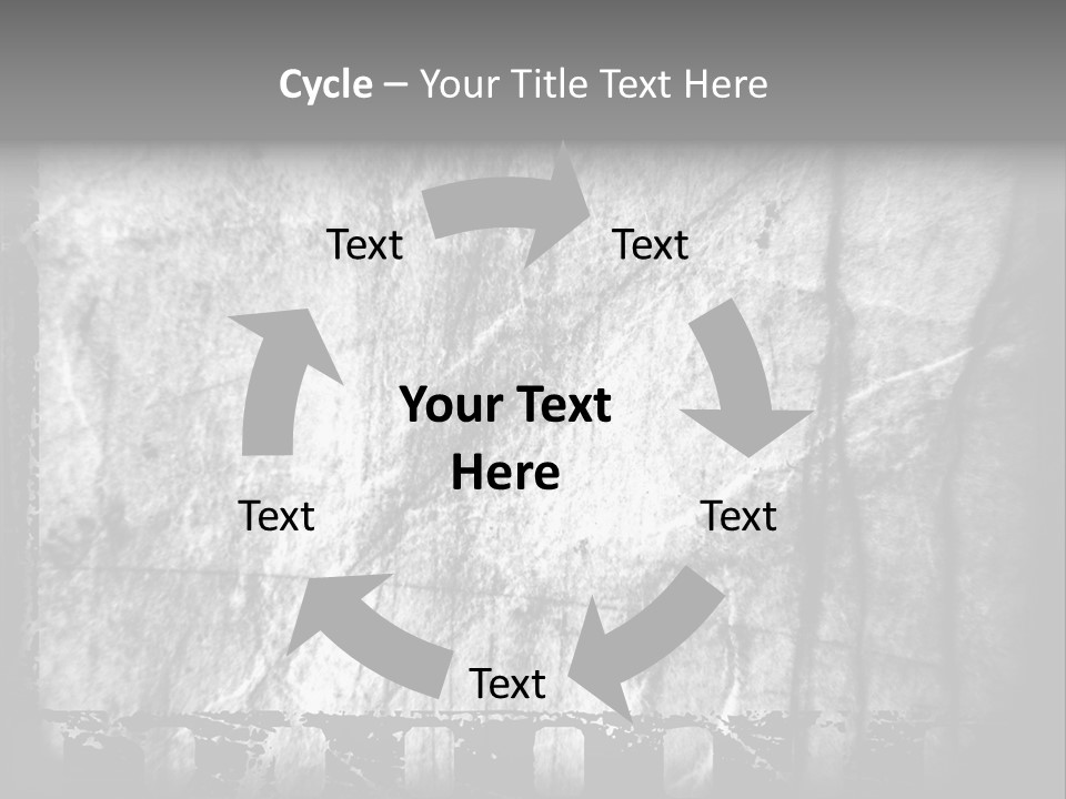 Monochrome Grunge Picture PowerPoint Template