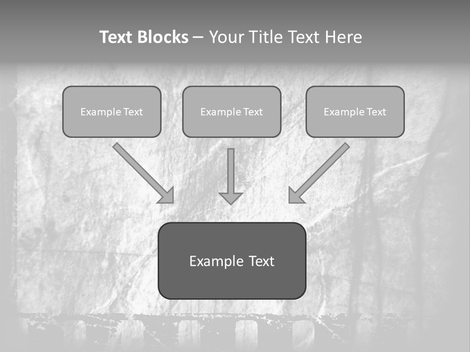 Monochrome Grunge Picture PowerPoint Template