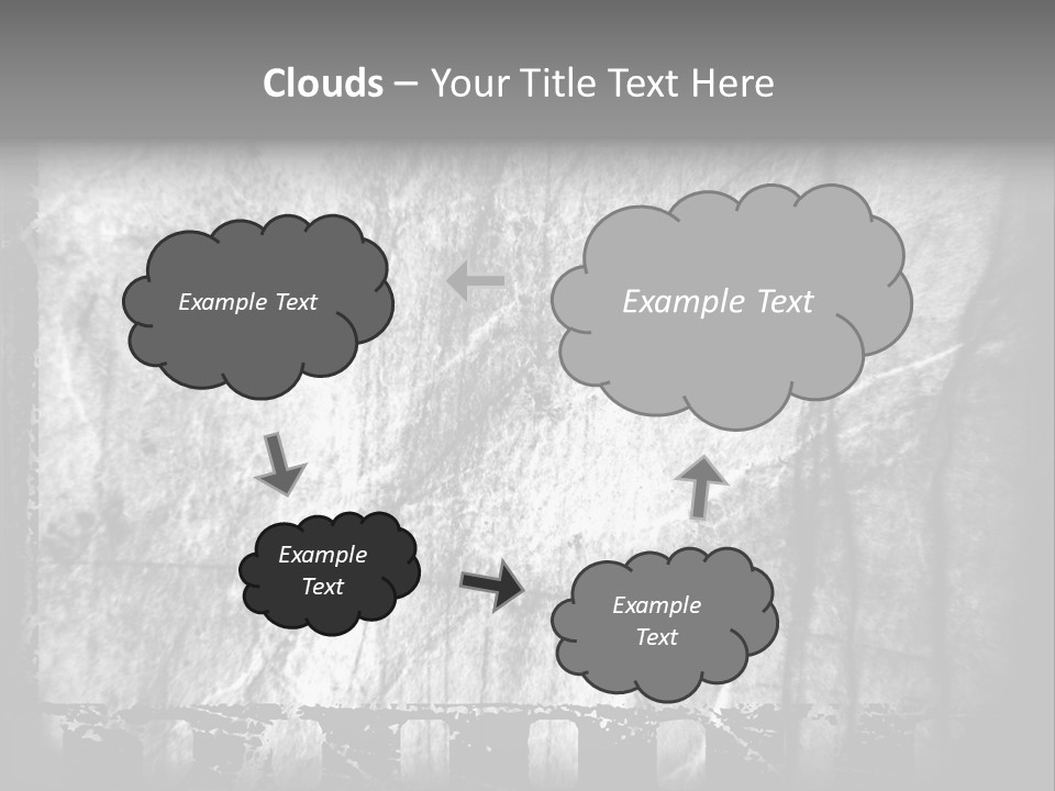 Monochrome Grunge Picture PowerPoint Template