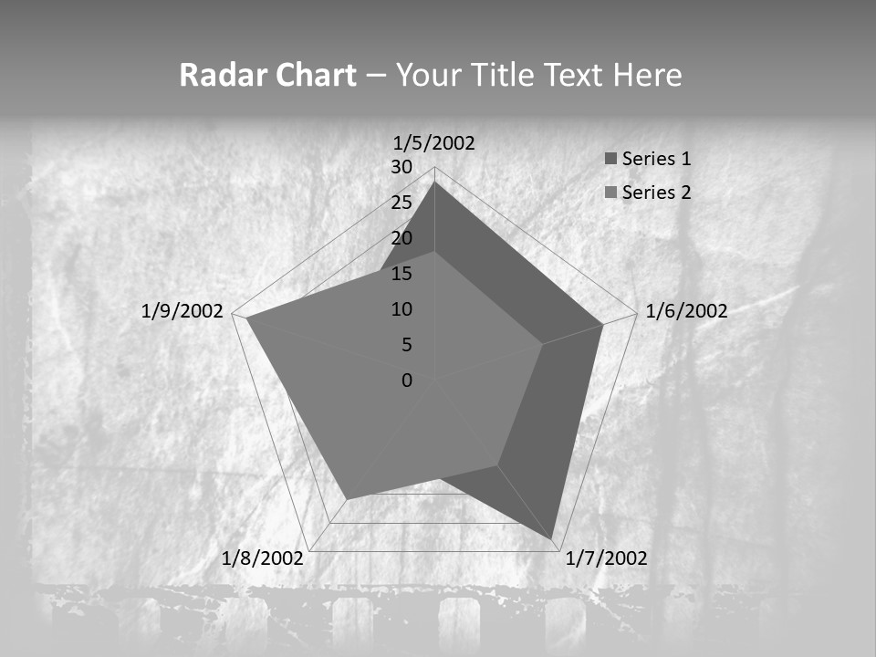 Monochrome Grunge Picture PowerPoint Template