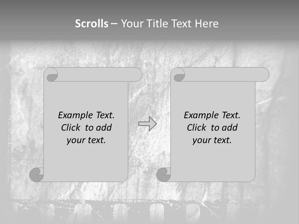 Monochrome Grunge Picture PowerPoint Template
