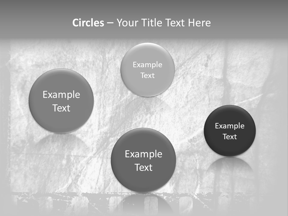 Monochrome Grunge Picture PowerPoint Template