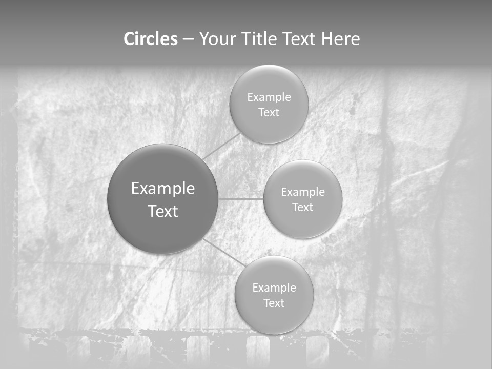 Monochrome Grunge Picture PowerPoint Template