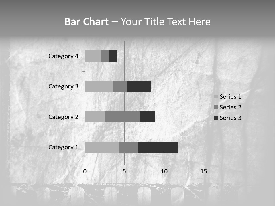 Monochrome Grunge Picture PowerPoint Template