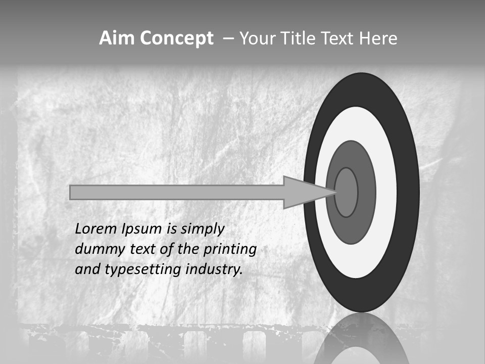 Monochrome Grunge Picture PowerPoint Template