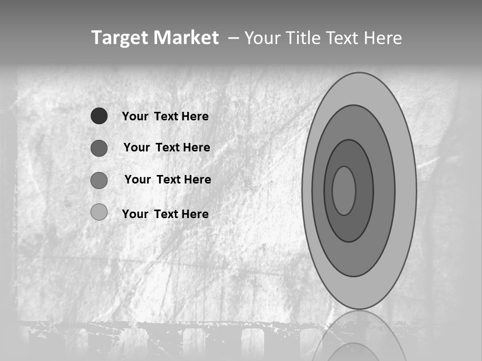 Monochrome Grunge Picture PowerPoint Template