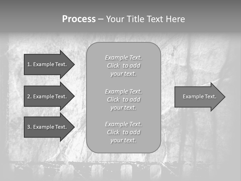 Monochrome Grunge Picture PowerPoint Template
