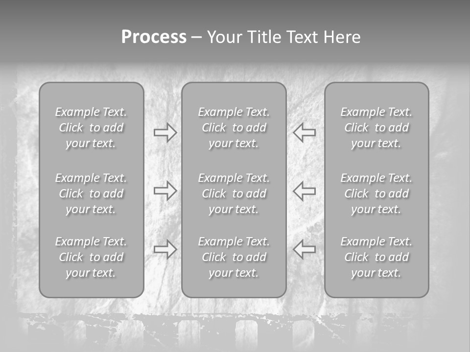 Monochrome Grunge Picture PowerPoint Template