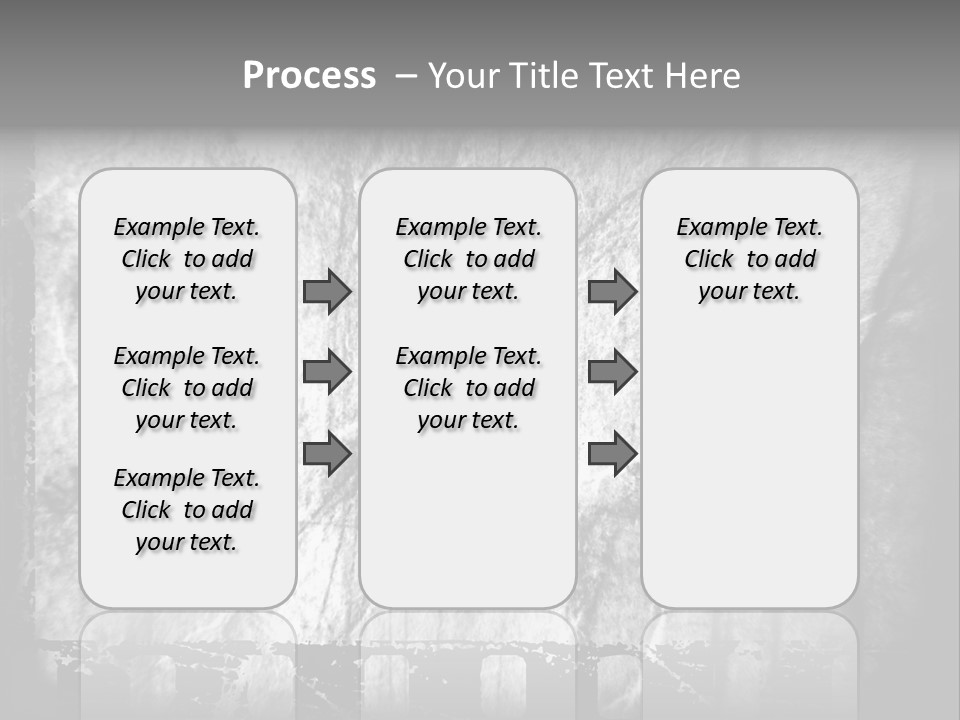 Monochrome Grunge Picture PowerPoint Template