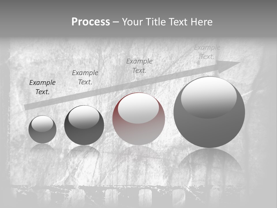 Monochrome Grunge Picture PowerPoint Template