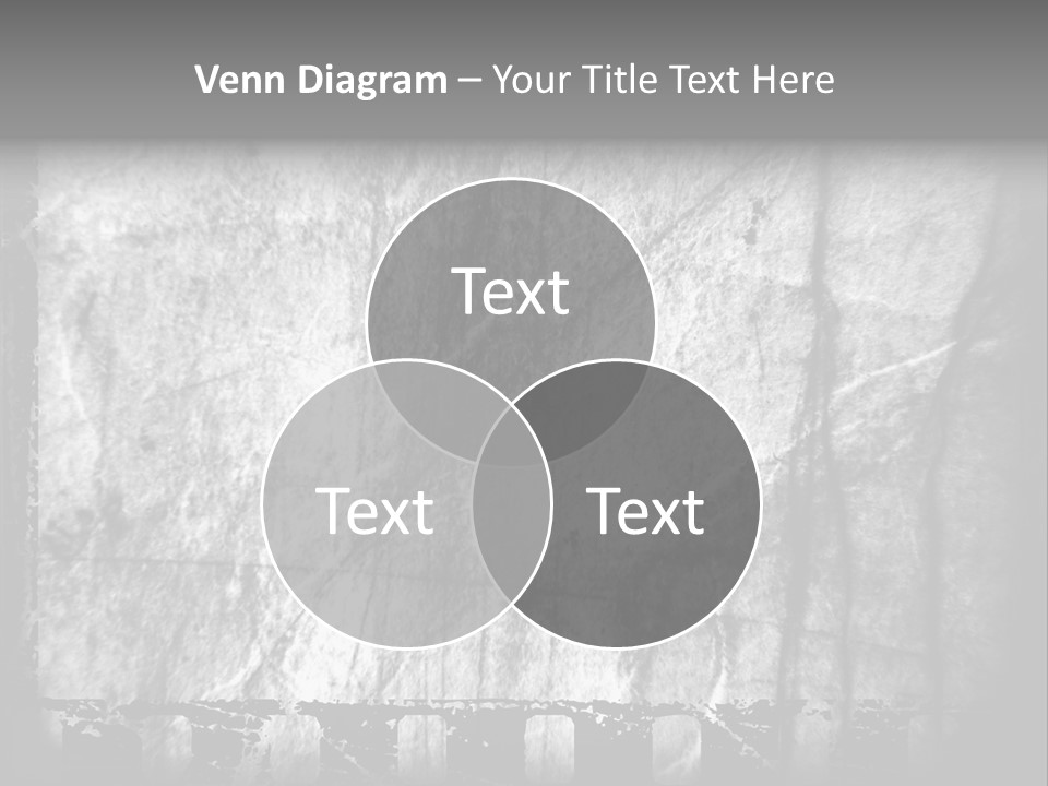 Monochrome Grunge Picture PowerPoint Template