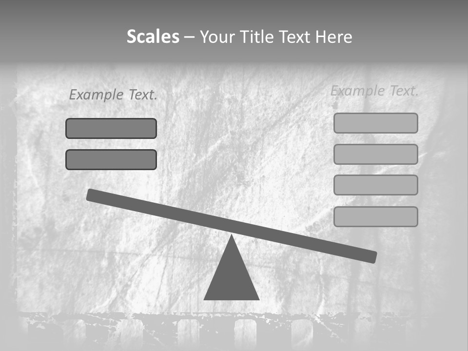 Monochrome Grunge Picture PowerPoint Template