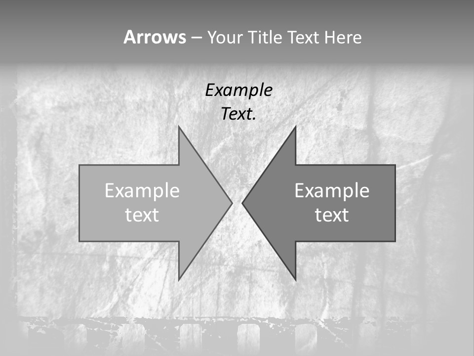 Monochrome Grunge Picture PowerPoint Template