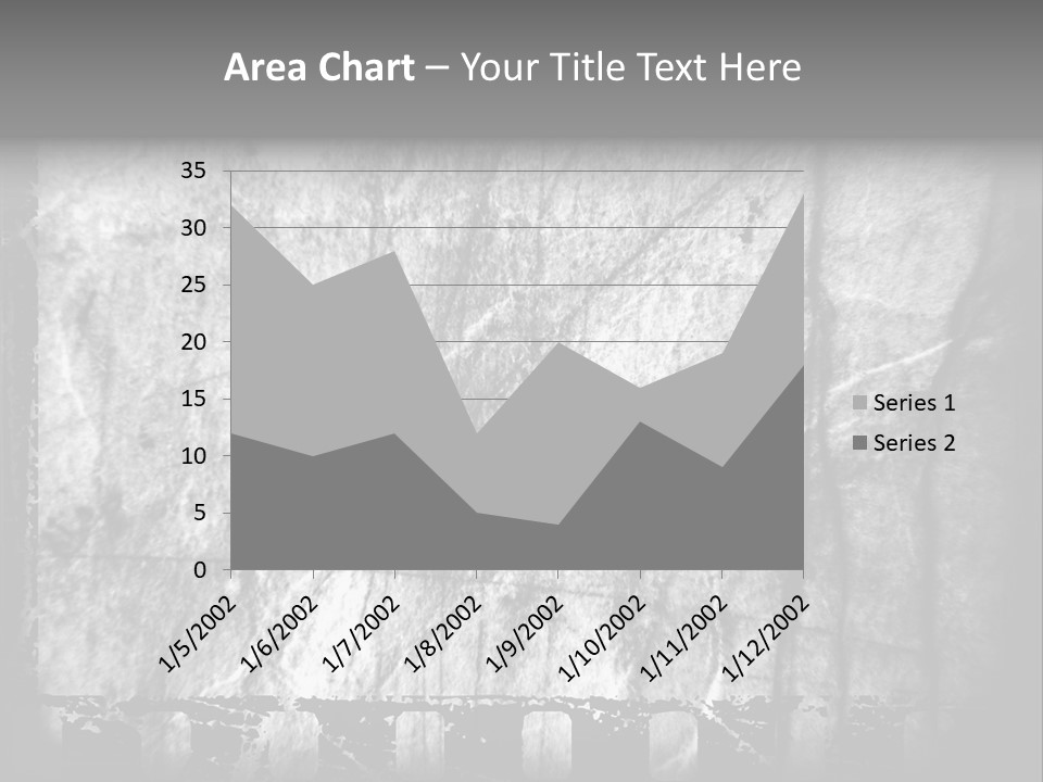 Monochrome Grunge Picture PowerPoint Template