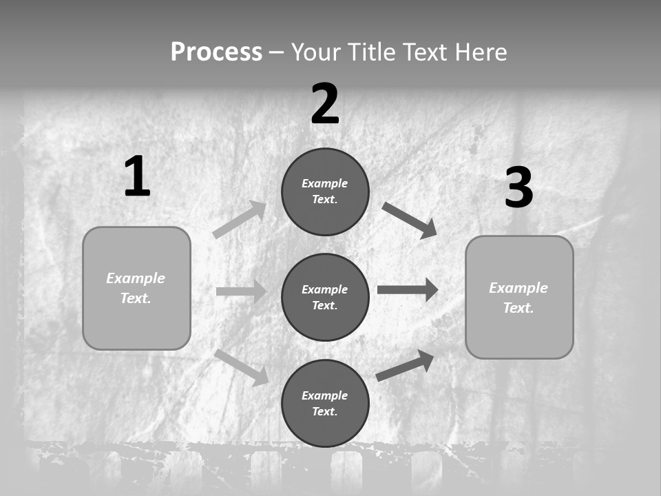 Monochrome Grunge Picture PowerPoint Template