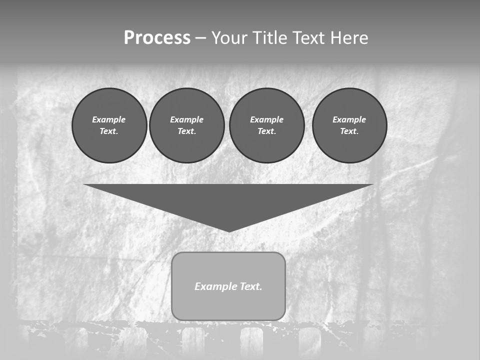 Monochrome Grunge Picture PowerPoint Template