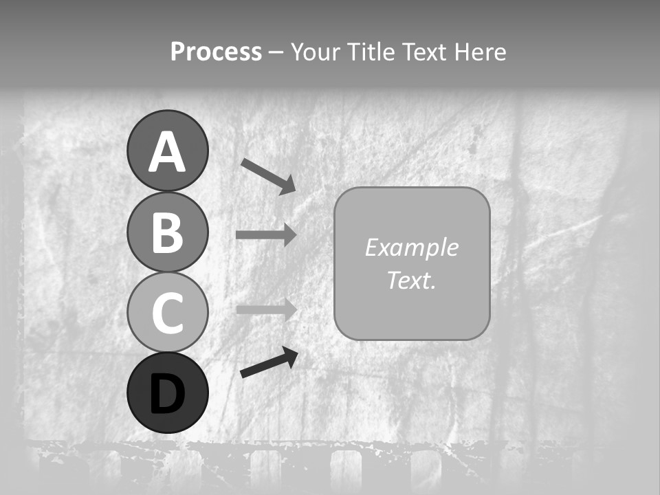 Monochrome Grunge Picture PowerPoint Template