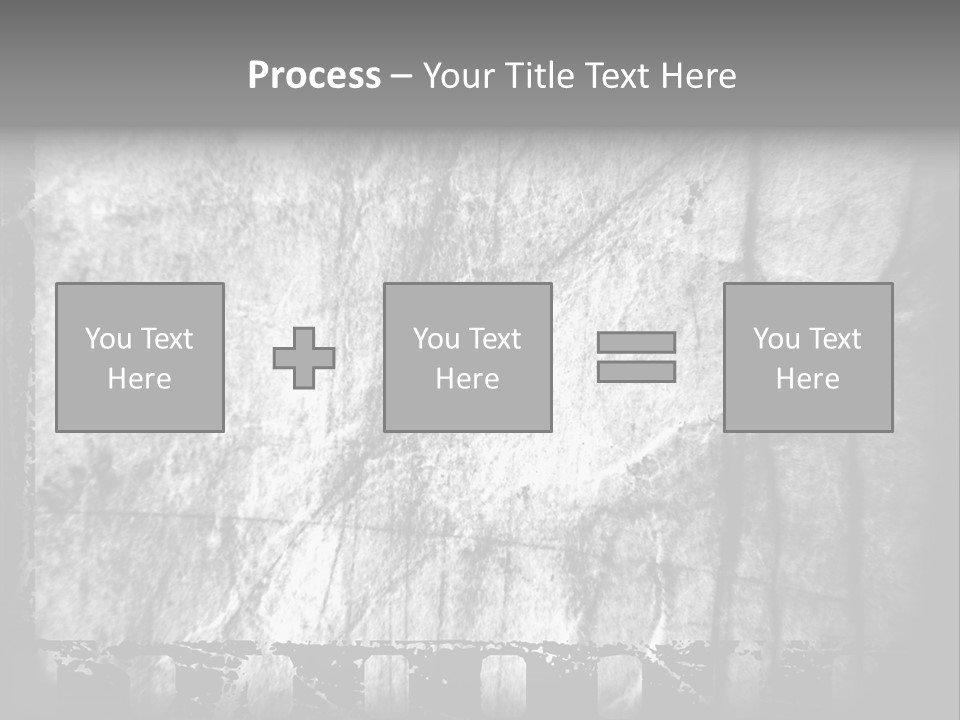 Monochrome Grunge Picture PowerPoint Template
