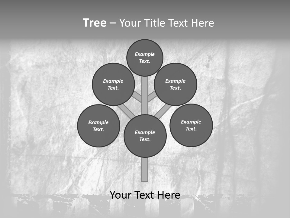 Monochrome Grunge Picture PowerPoint Template