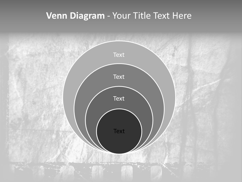 Monochrome Grunge Picture PowerPoint Template