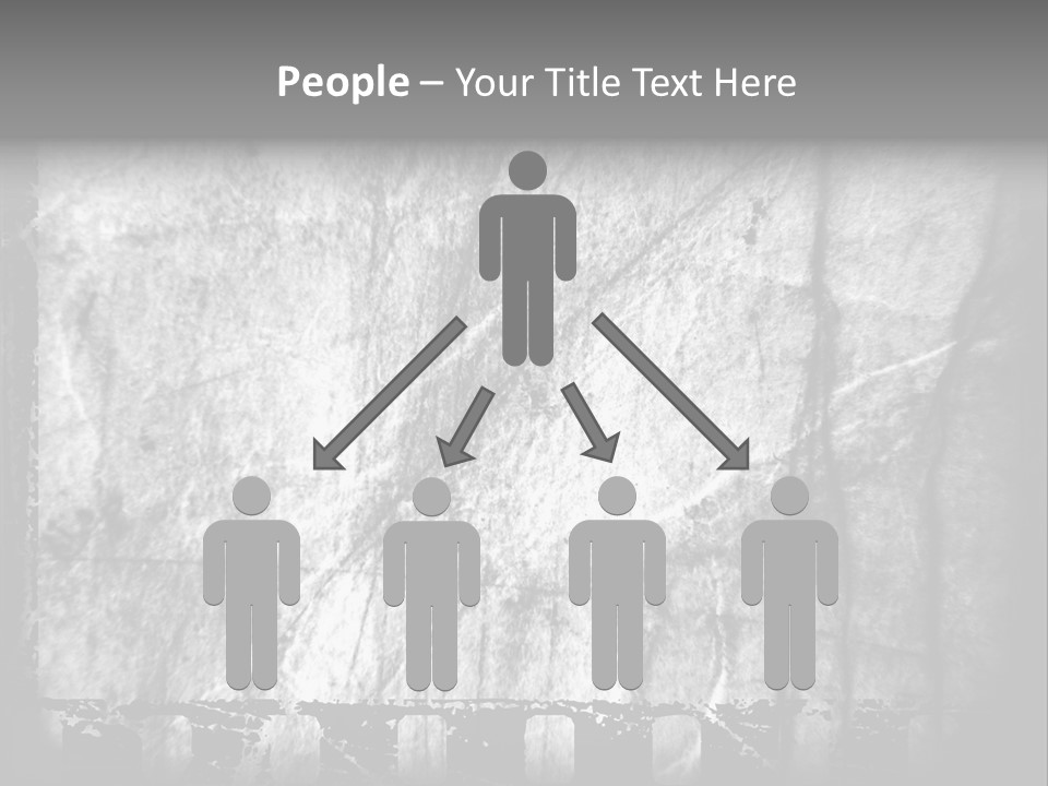 Monochrome Grunge Picture PowerPoint Template
