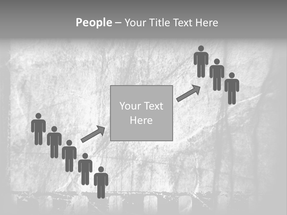 Monochrome Grunge Picture PowerPoint Template