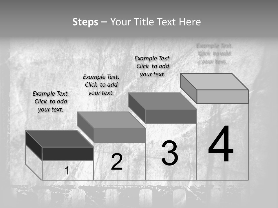 Monochrome Grunge Picture PowerPoint Template