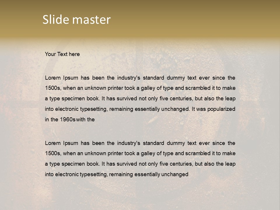 Aging Weathered Aged PowerPoint Template