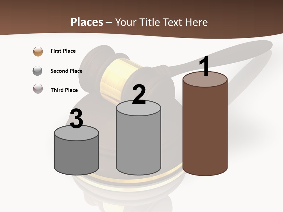 Versteigerung System Staatsanwalt PowerPoint Template