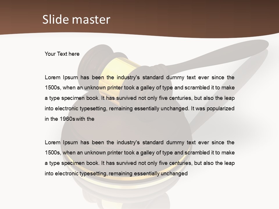 Versteigerung System Staatsanwalt PowerPoint Template