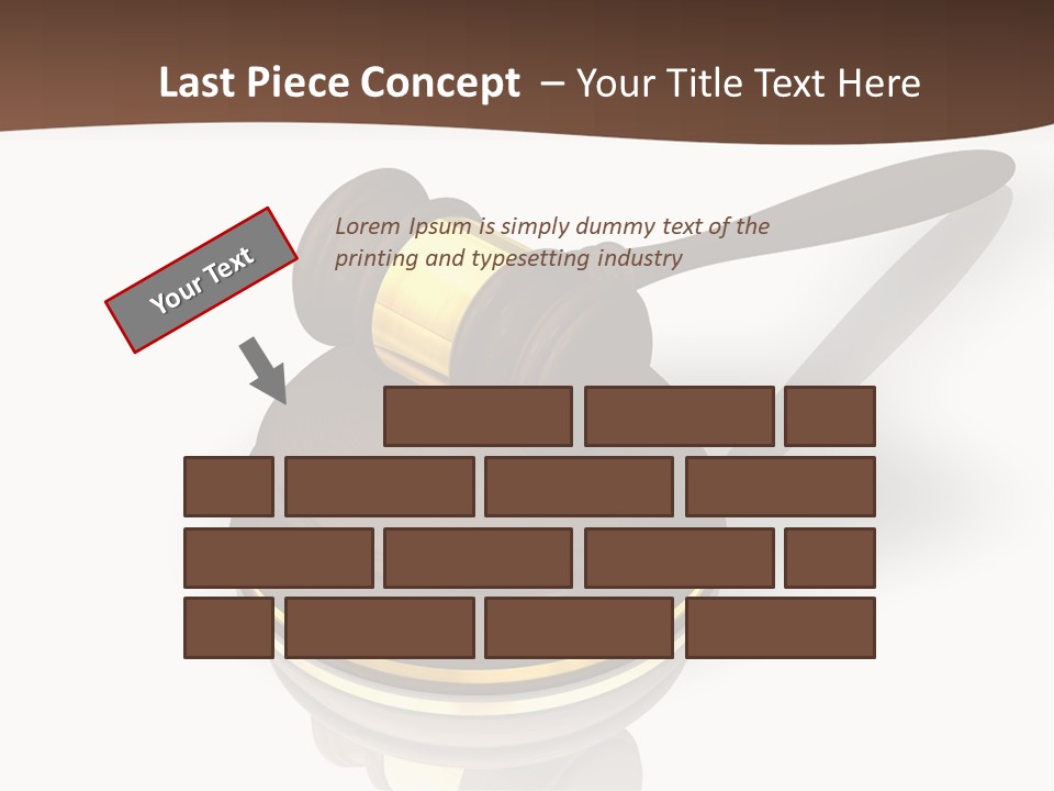 Versteigerung System Staatsanwalt PowerPoint Template