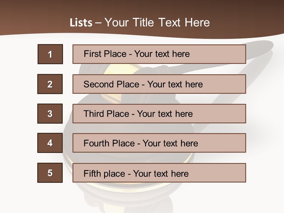 Versteigerung System Staatsanwalt PowerPoint Template