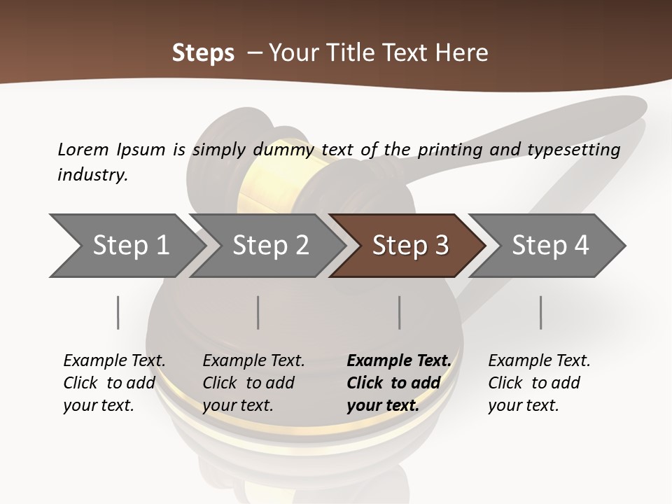 Versteigerung System Staatsanwalt PowerPoint Template