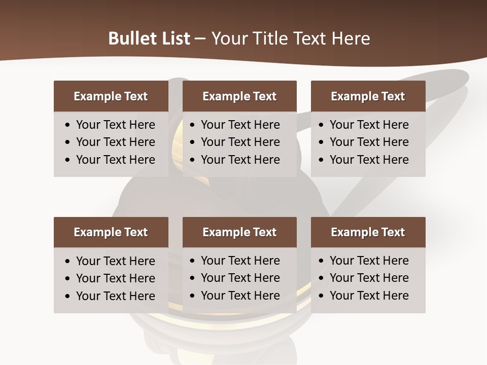 Versteigerung System Staatsanwalt PowerPoint Template