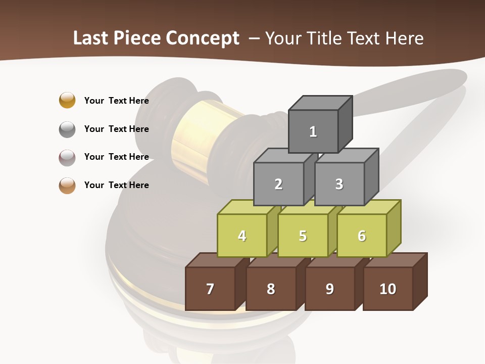 Versteigerung System Staatsanwalt PowerPoint Template