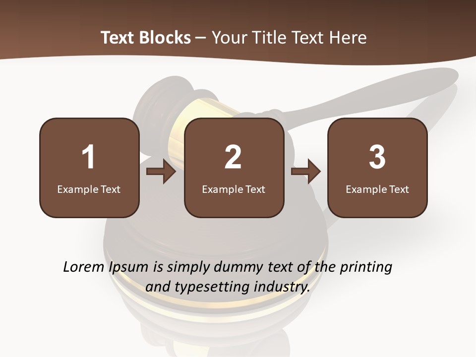 Versteigerung System Staatsanwalt PowerPoint Template