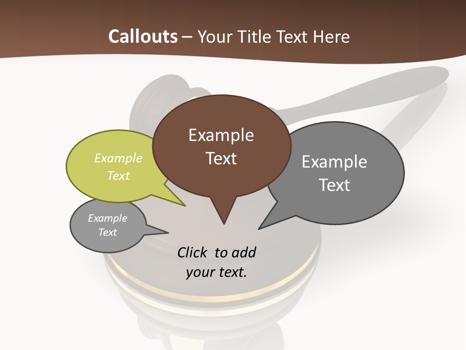 Versteigerung System Staatsanwalt PowerPoint Template