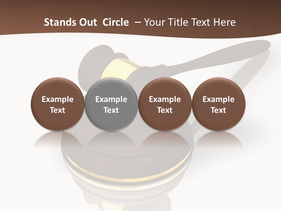 Versteigerung System Staatsanwalt PowerPoint Template