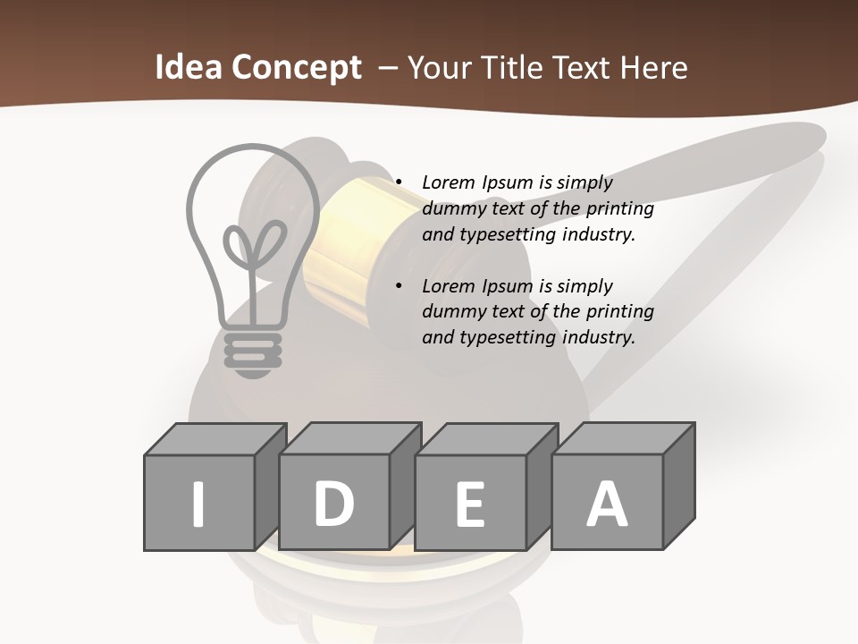 Versteigerung System Staatsanwalt PowerPoint Template