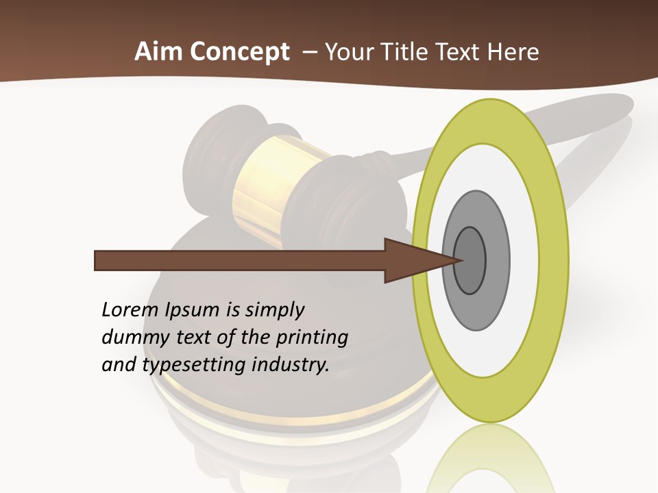 Versteigerung System Staatsanwalt PowerPoint Template