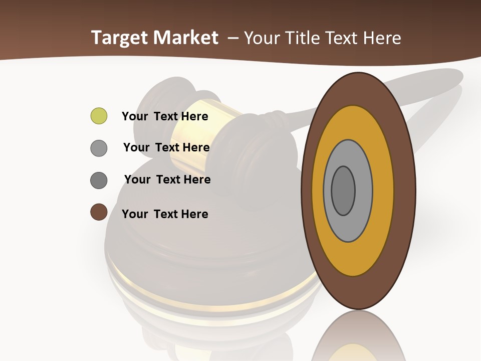 Versteigerung System Staatsanwalt PowerPoint Template