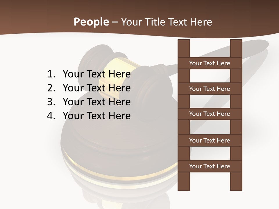 Versteigerung System Staatsanwalt PowerPoint Template