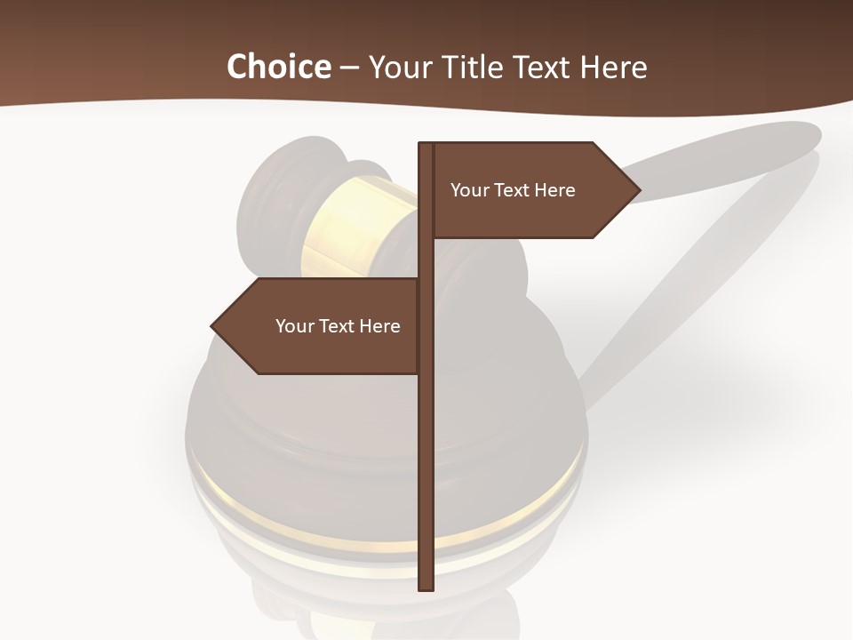 Versteigerung System Staatsanwalt PowerPoint Template